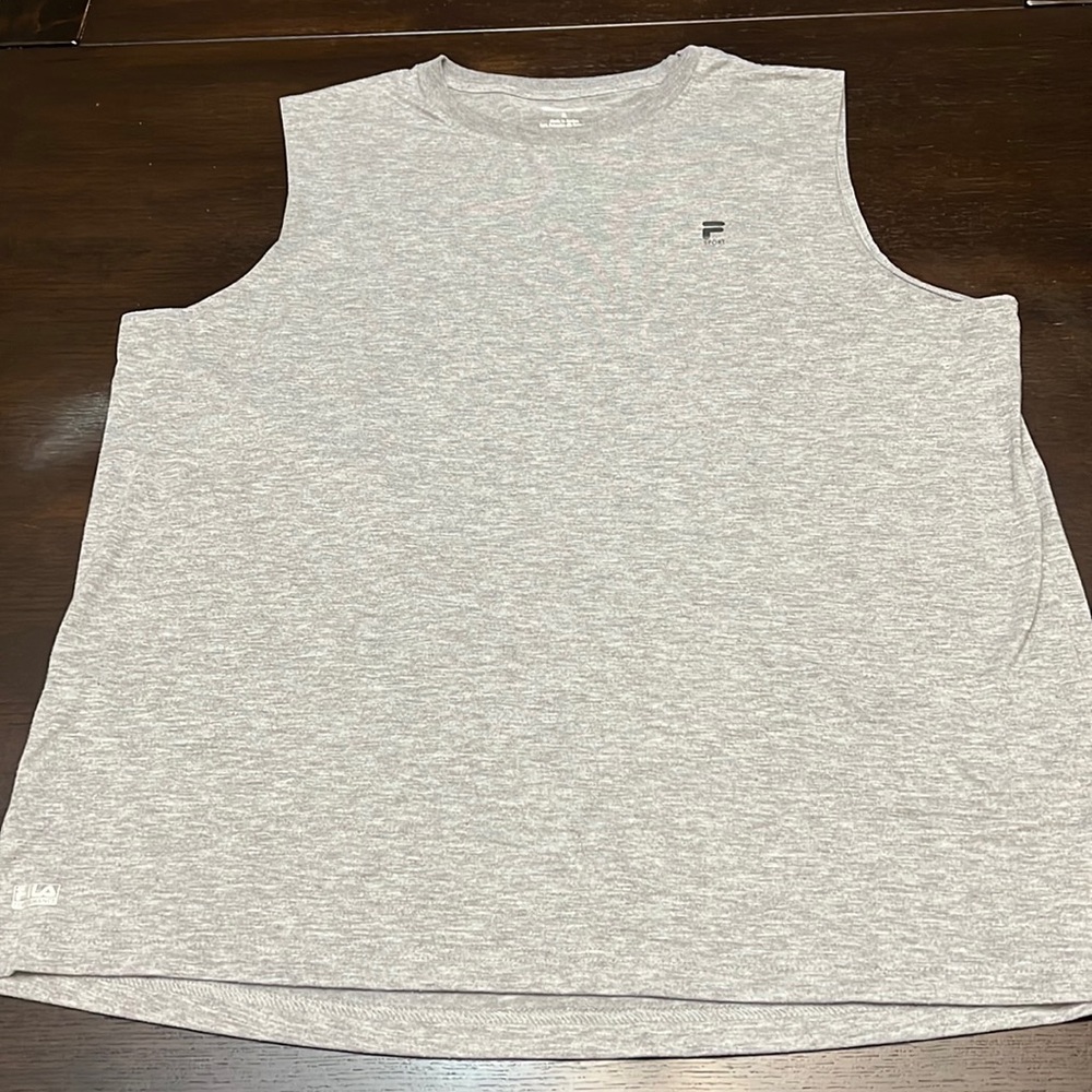 Men’s Fila Sport Sleeveless Gray Tshirt -Size XL